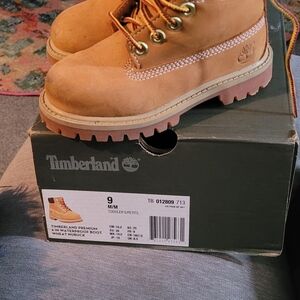 Timberland Wheat Nubuck Kids Boots